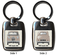 Austin A30 4 door saloon 1953 version Keyring 5